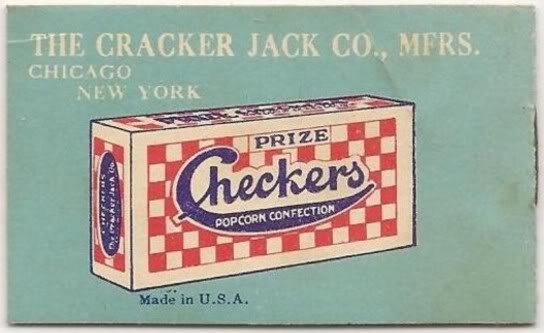 E149 Cracker Jack Presidents Checkers Popcorn